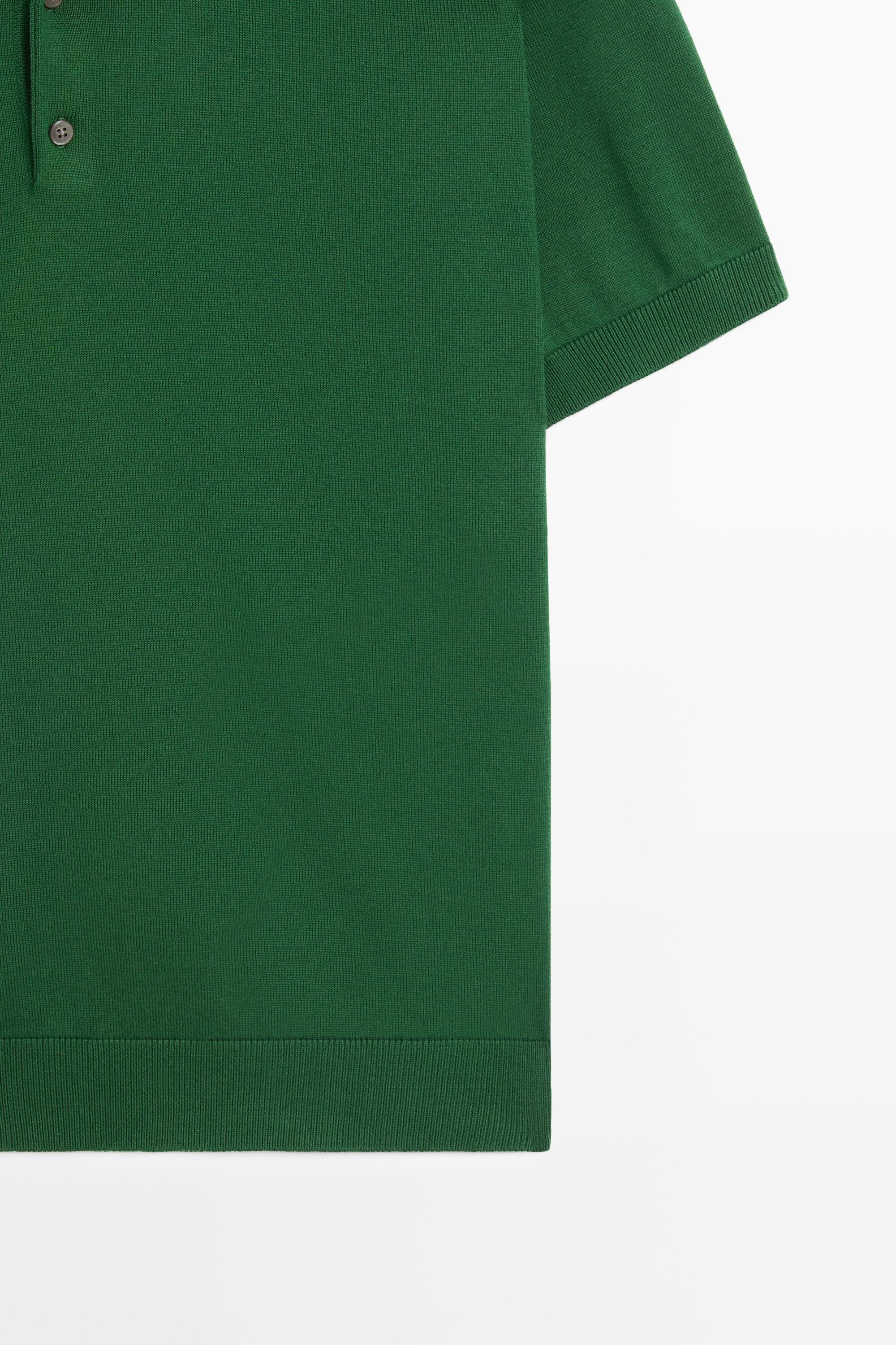 Pull polo en maille 100 % coton